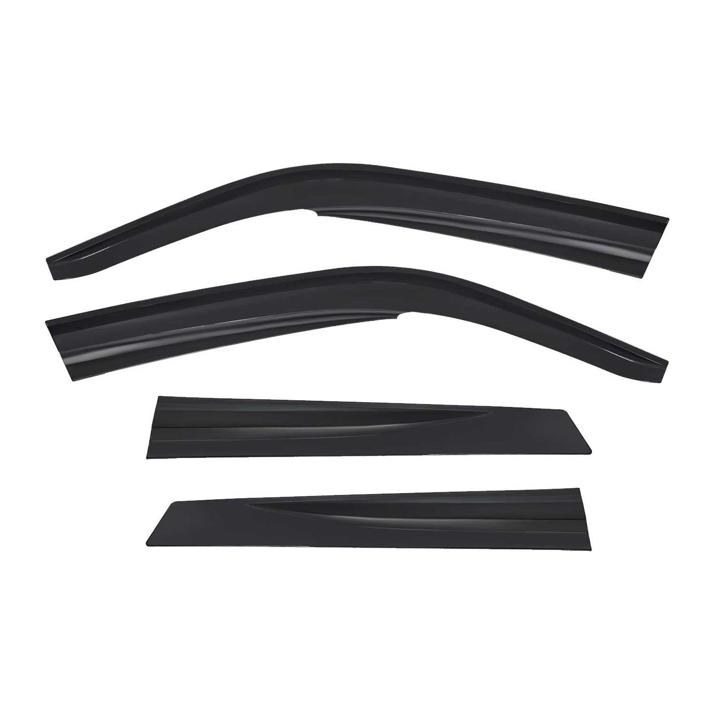4x Deflectoare de vânt Deflectoare de ploaie pentru Opel Vectra B 1995-2003 Acril Închis la culoare