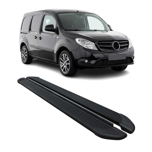 Seitenschweller Trittbretter Schweller für Mercedes Citan 2013-2025 Alu Schwarz