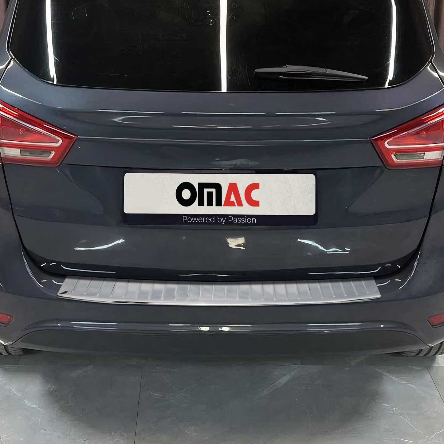 Ladekantenschutz Stoßstangenschutz für Ford B-Max 2012-2018 Edelstahl Silber