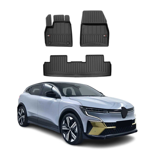 Covorașe auto Renault Megane E-TECH TPE Negru, set 3 piese