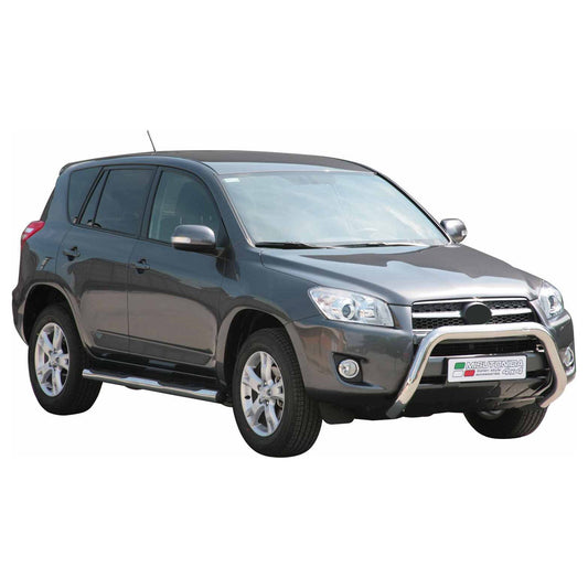Bară de protecție/buton față pentru Toyota RAV4 XA30 2009-2010 ø76mm oțel argintiu