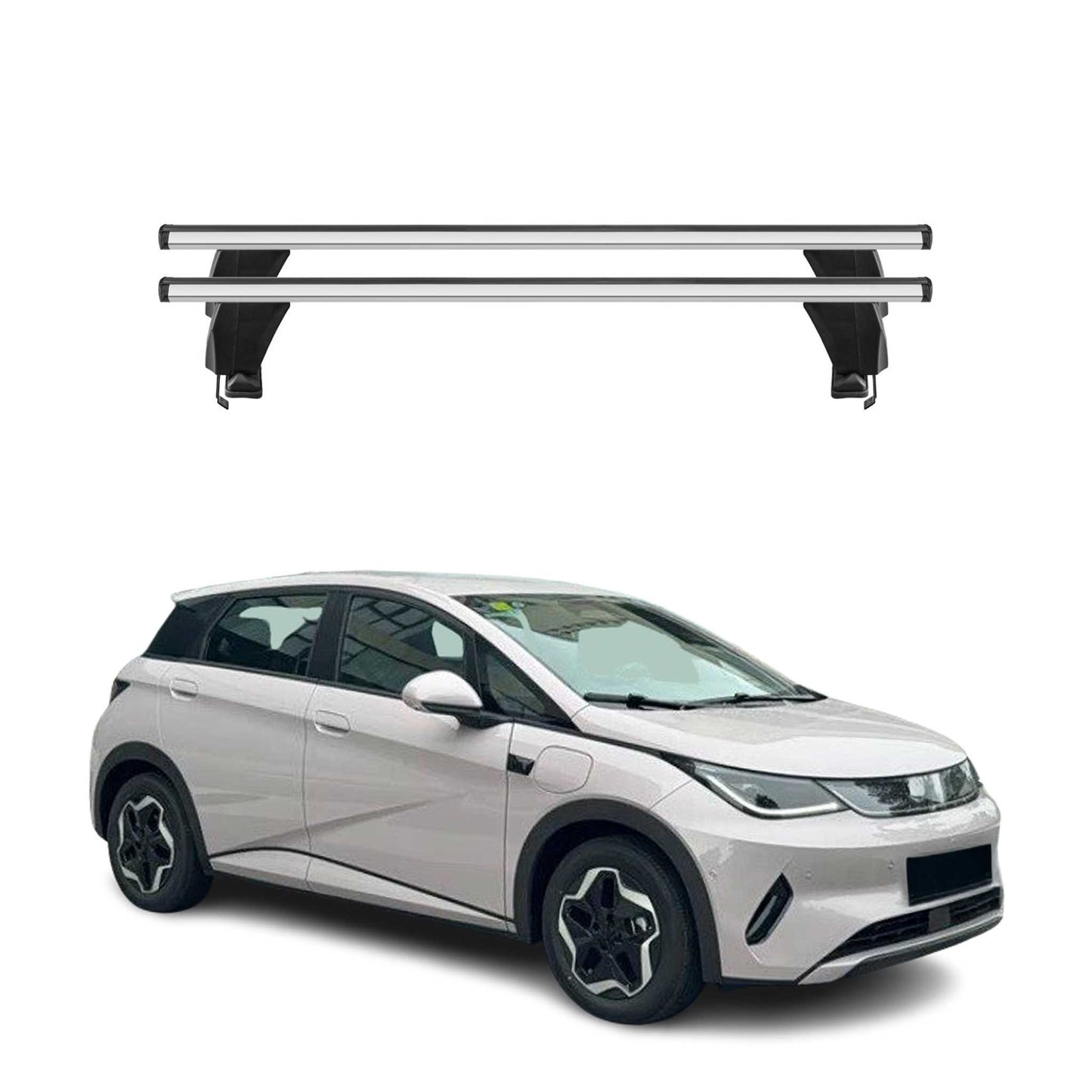 Menabo Dachträger Grundträger für BYD Dolphin 2023-2025 Alu Grau 2tlg
