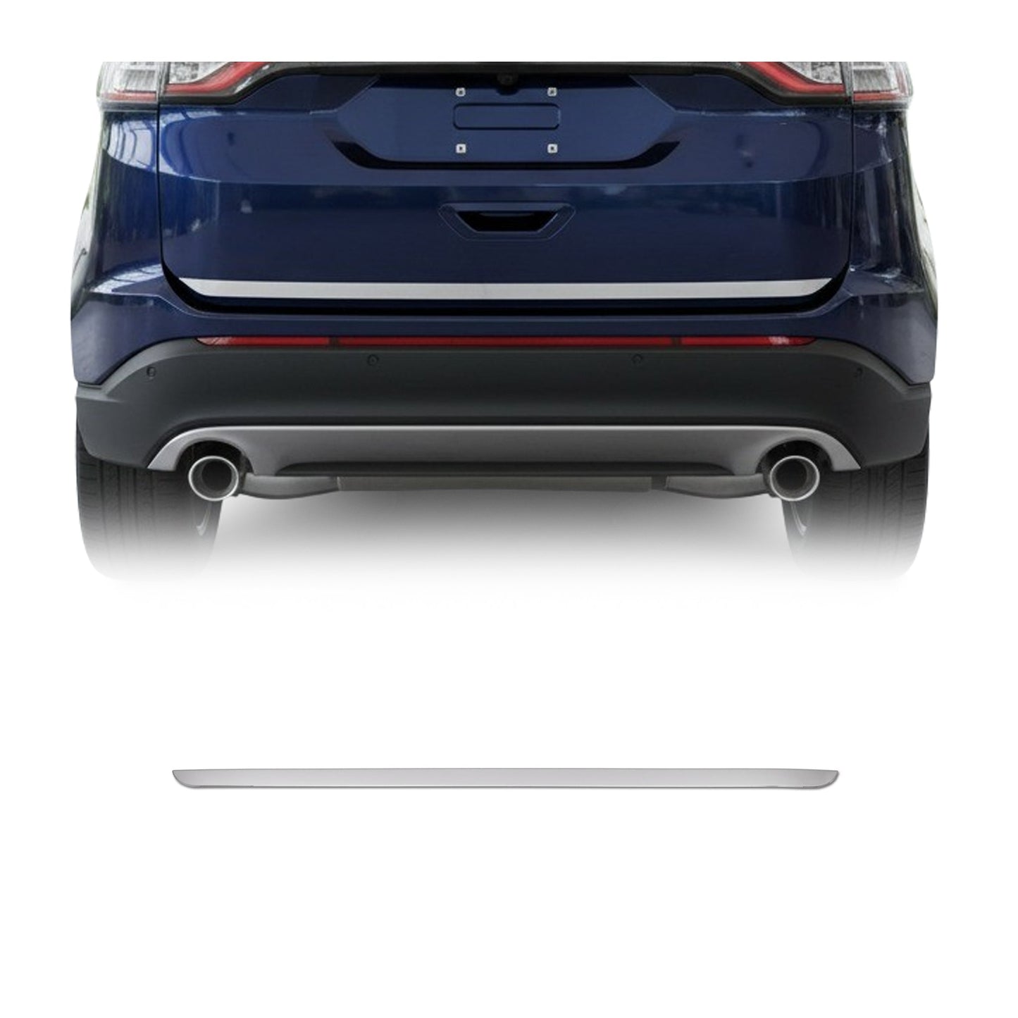 Kofferraumleiste Heckklappe Leiste für Ford Edge 2015-2018 Edelstahl Chrom 1tlg