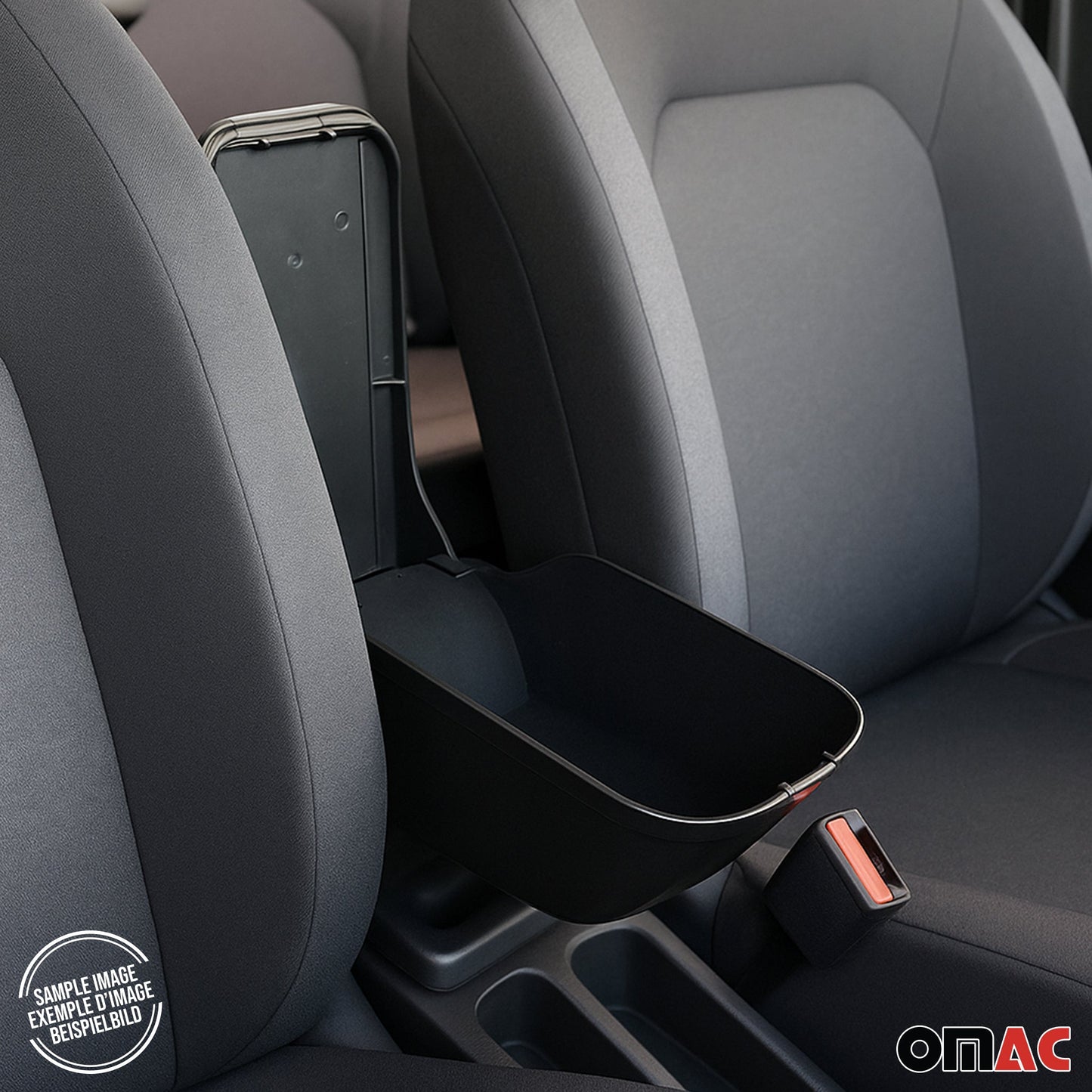 Mittelarmlehne Armlehne für VW Polo Schrägheck 2009-2017 PU-Leder ABS Schwarz