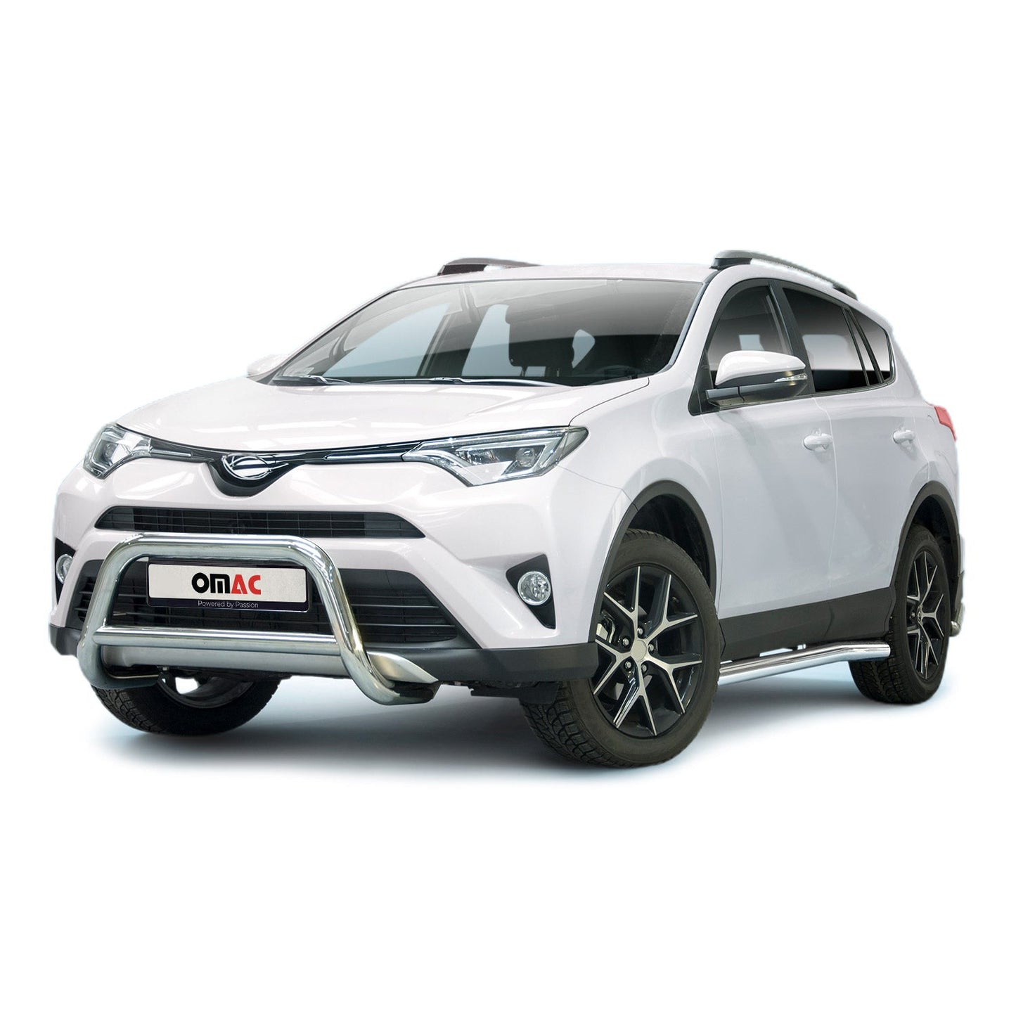 Frontbügel Schutz Frontschutzbügel für Toyota RAV4 2016-2025 Stahl ABE Silber