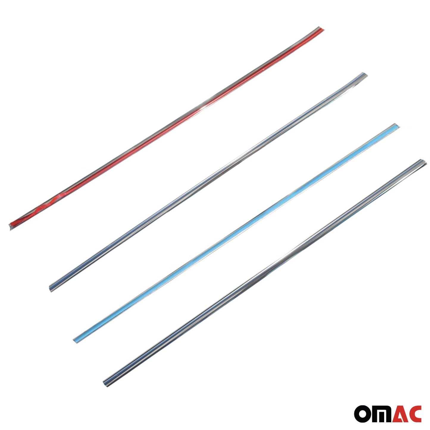 Benzi decorative pentru geamuri Toyota RAV4 x4 2006-2012, set 4 piese din oțel inoxidabil