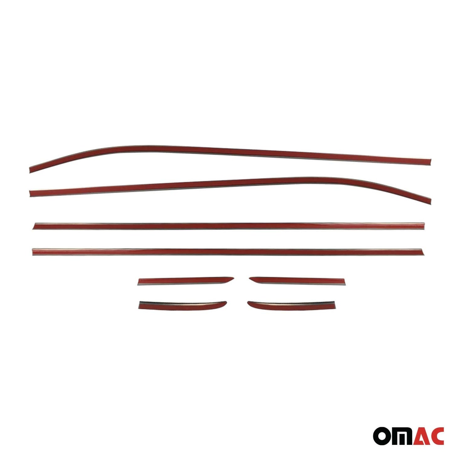 Fensterleisten Zierleisten für Ford Fiesta Schrägheck 2017-2021 Edelstahl 8tlg