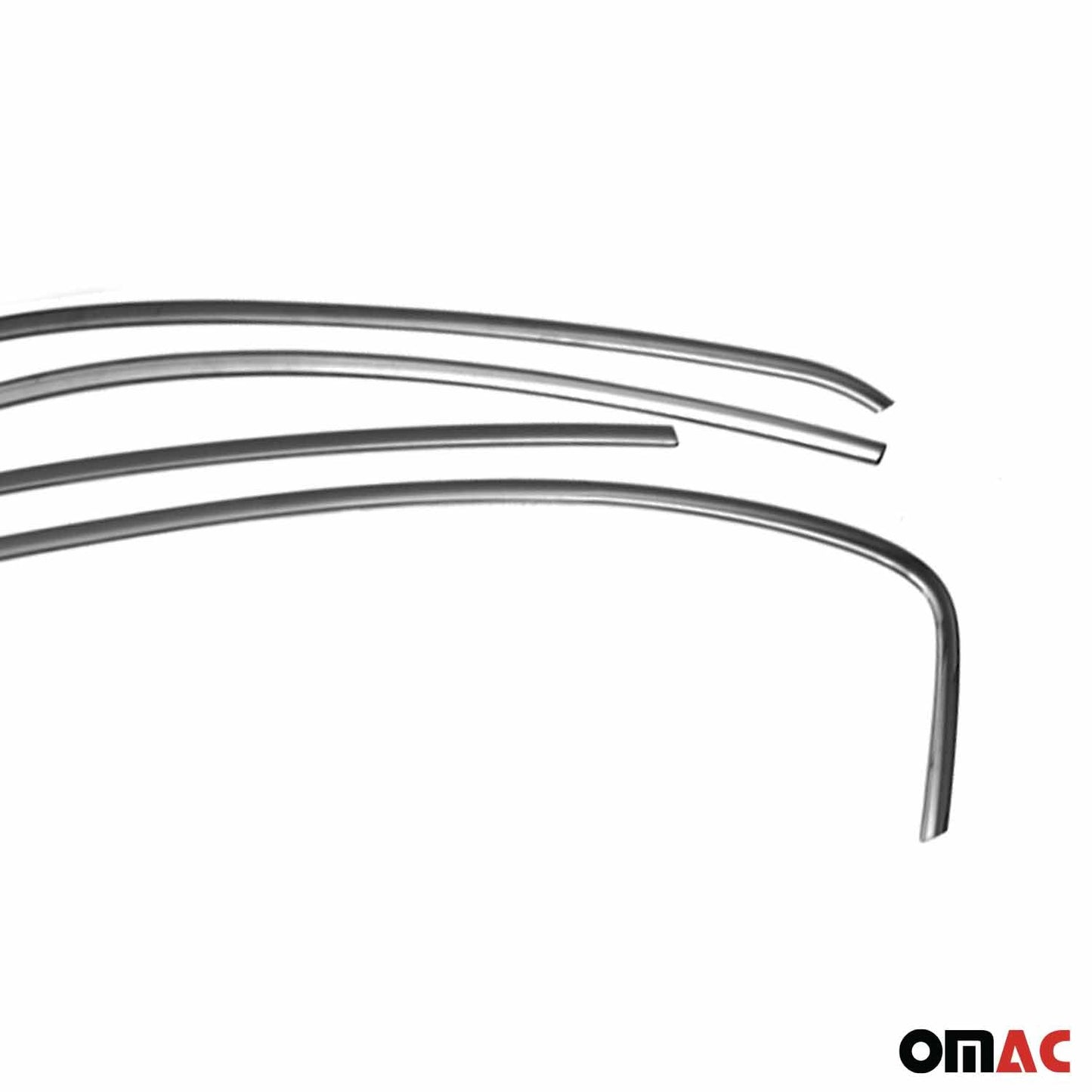 Fensterleisten Zierleisten für Fiat Tipo 2015-2025 Edelstahl Dunkel 4tlg