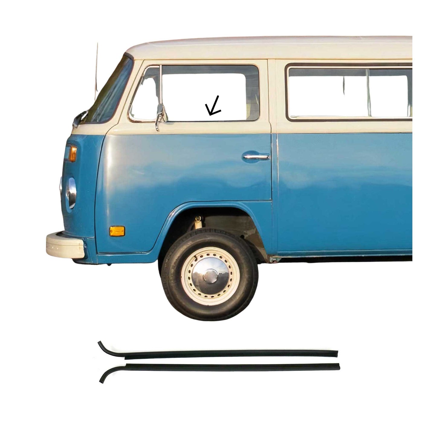 Außenkante Dicht Staub Horizontale Leiste für VW Transporter T3 1979-1990 2tlg