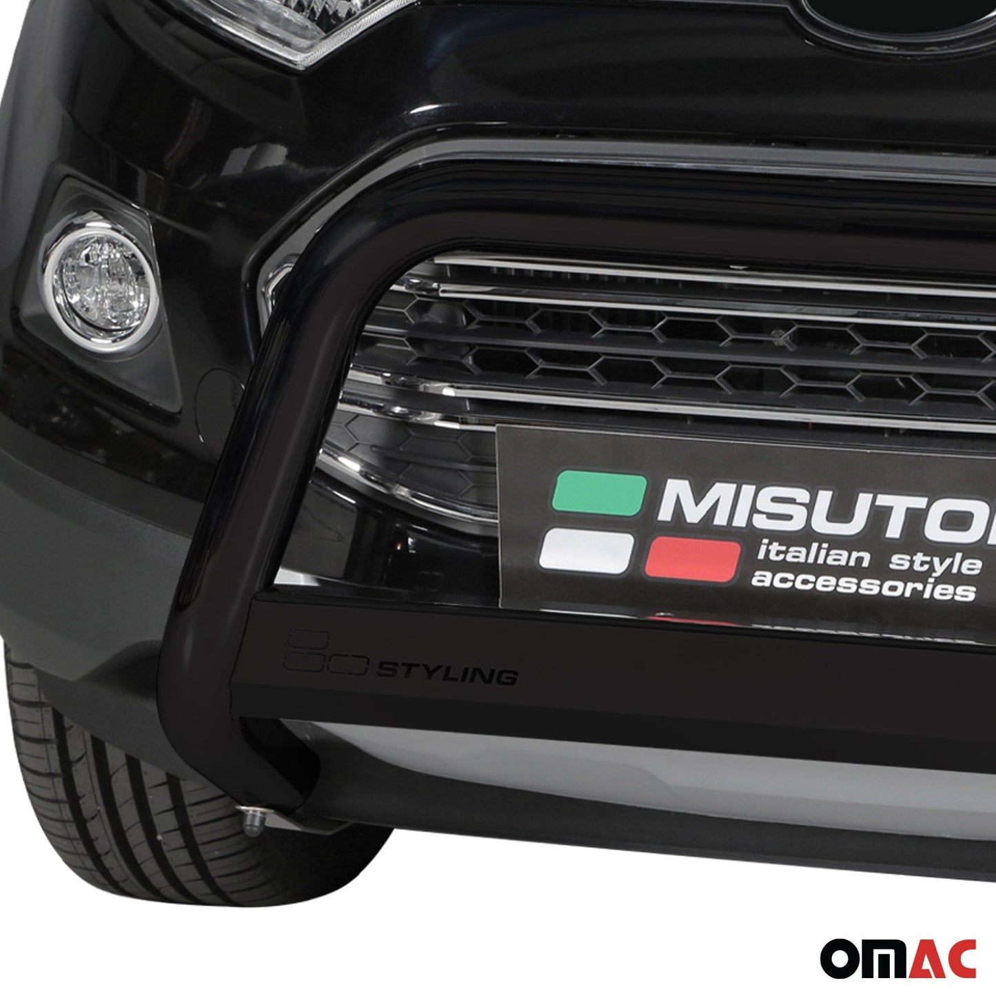 Bară de protecție/buton față pentru Ford Ecosport 2013-2017, ø63mm, oțel, negru