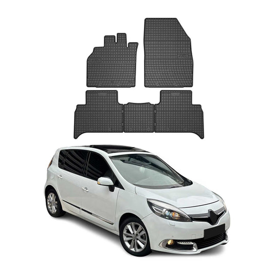 2009-2016 Renault Scenic Fußmatten TPE Schwarz 5 tlg