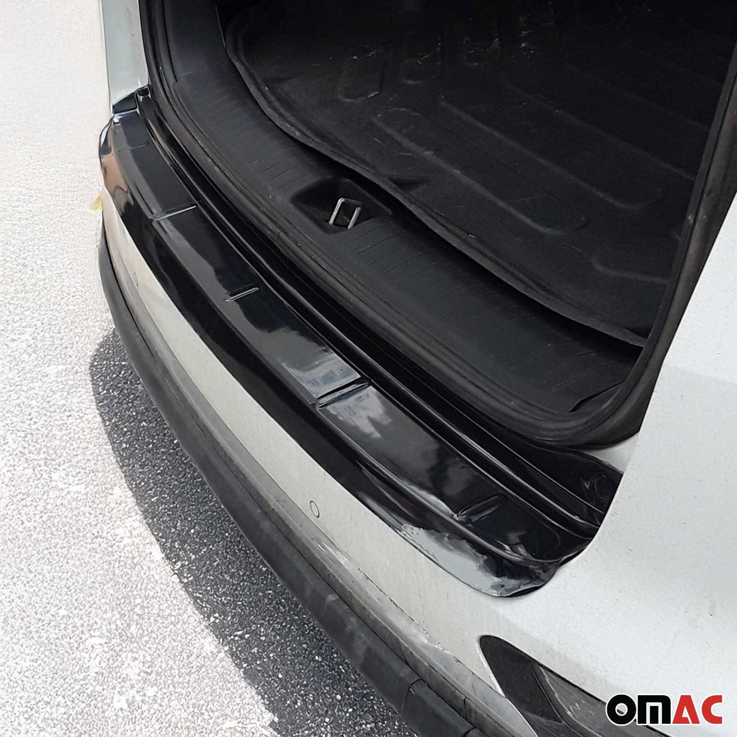 Ladekantenschutz für Kia Sportage 2015-2018 Stoßstangenschutz Glanz Schwarz ABS