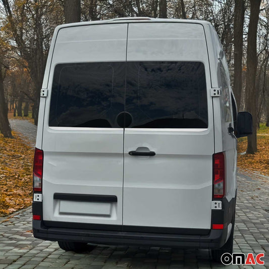 Benzi decorative pentru geamuri pentru VW Crafter 2017-2025, oțel inoxidabil cromat, set 2 piese