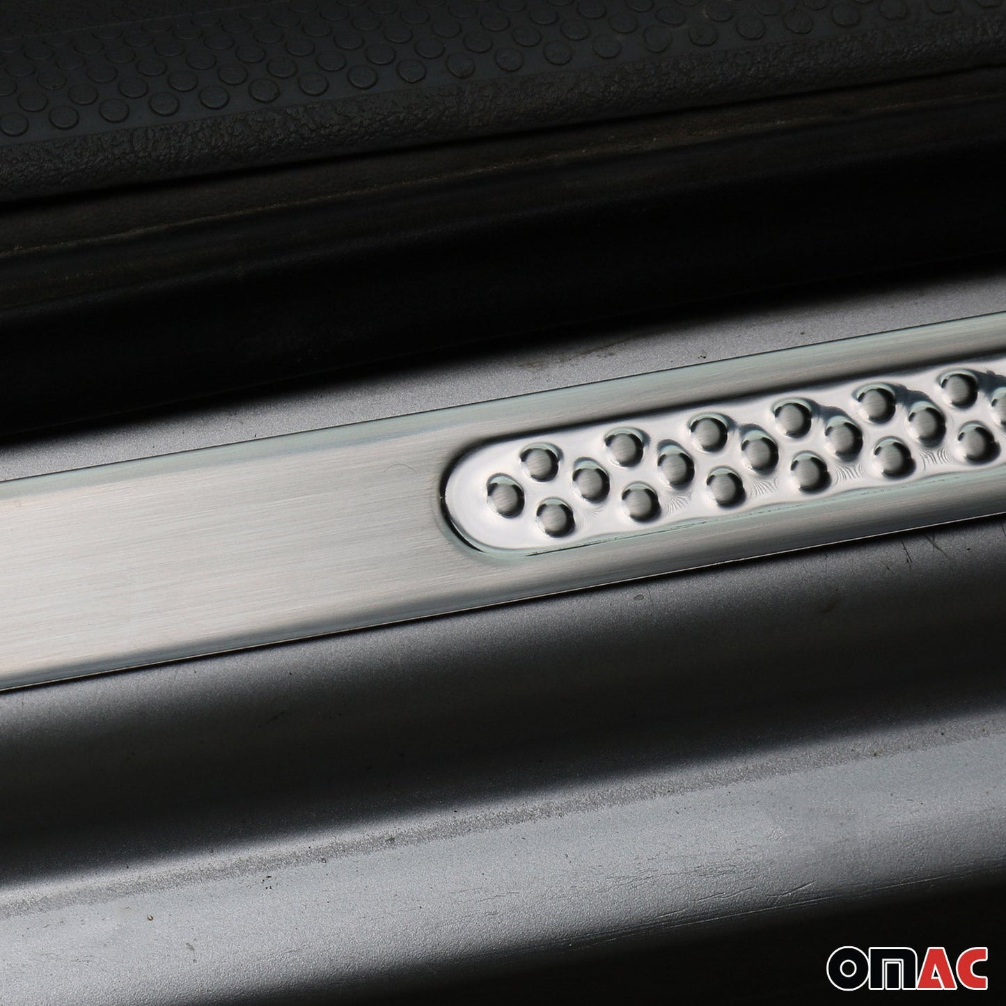 Protecții prag ușă pentru Fiat Grande Punto 2005-2009, oțel inoxidabil, 4x