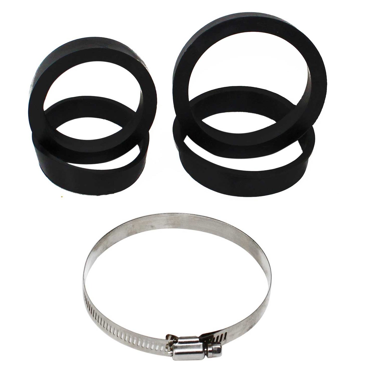 JOM offener Sport Luftfilter Rot inkl. Adapterringe für Universal Rot Chrom