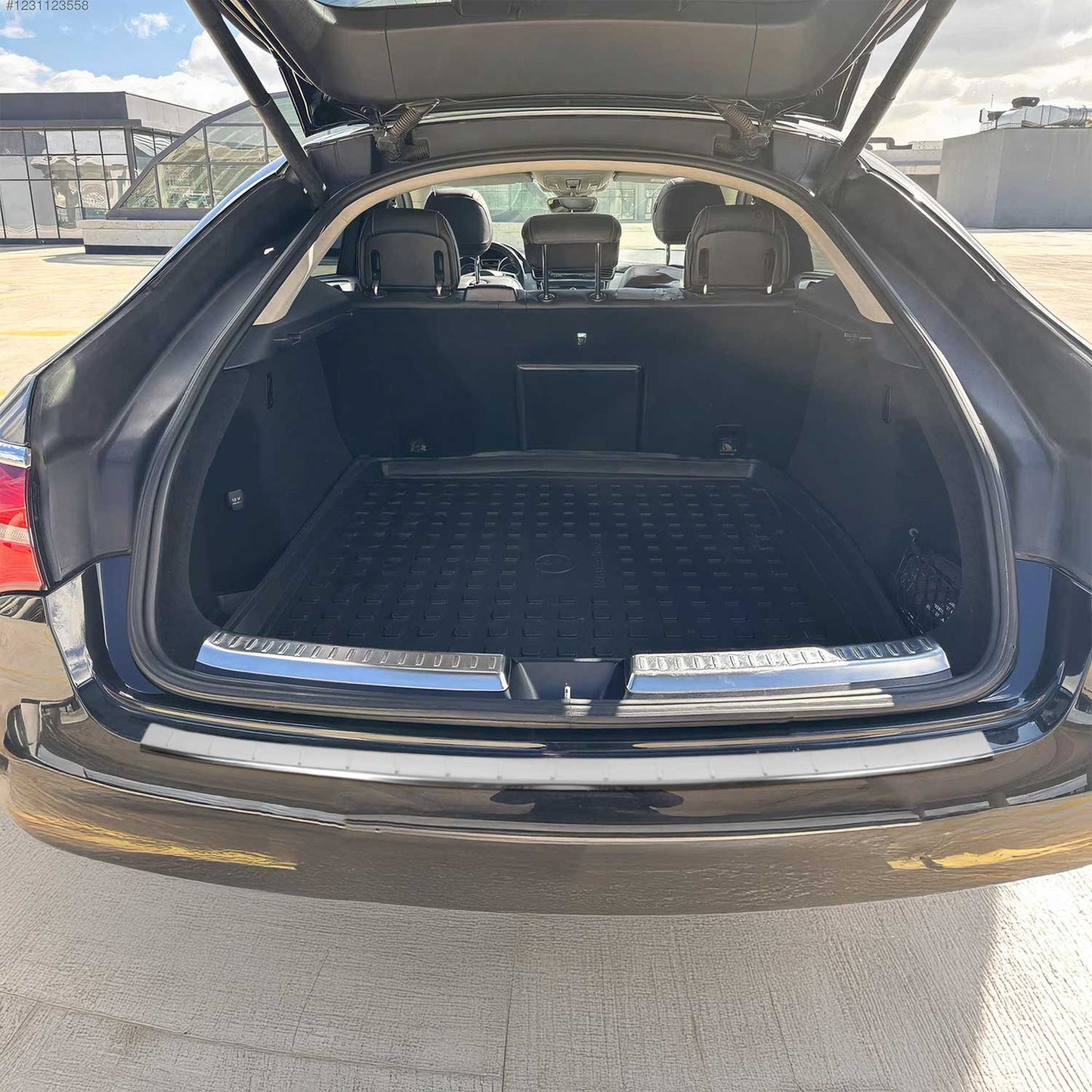 Ladekantenschutz Stoßstange für Mercedes GLE Coupe C292 2015-19 Edelstahl Chrom