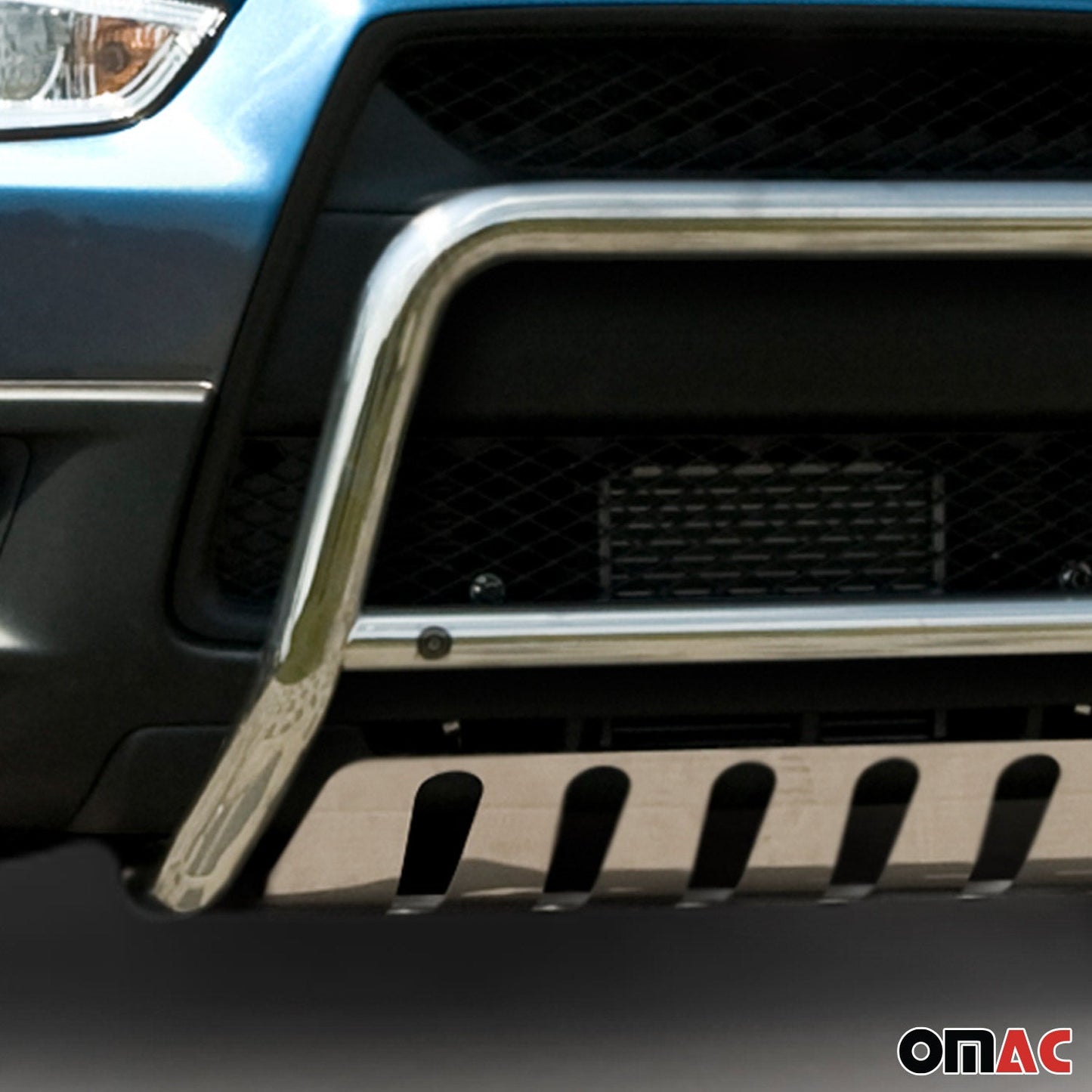 Bară de protecție/buton față pentru Mitsubishi ASX 2010-2013, omologată ABE, oțel inoxidabil, argintiu