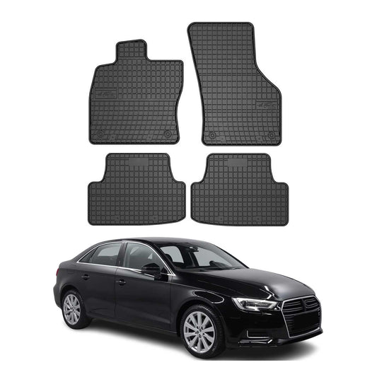 OMAC Gummi Fußmatten für Audi A3 8V 2012-2020 Automatten Gummi TPE Schwarz 4tlg