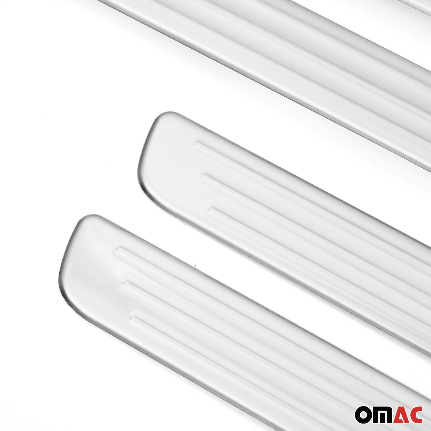 Ornamente prag uși pentru VW Caddy 2015-2025, oțel inoxidabil, argintiu, set 4 piese