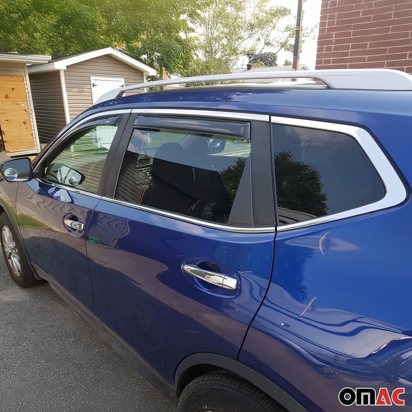 B-Säule Türsäulen Verkleidung für Nissan X-Trail 2016-2025 Edelstahl Silber 8tlg