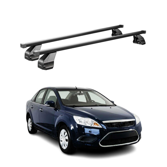 Menabo Portbagaj de plafon pentru Ford Focus 2004-2011 75kg Oțel Negru 2 buc