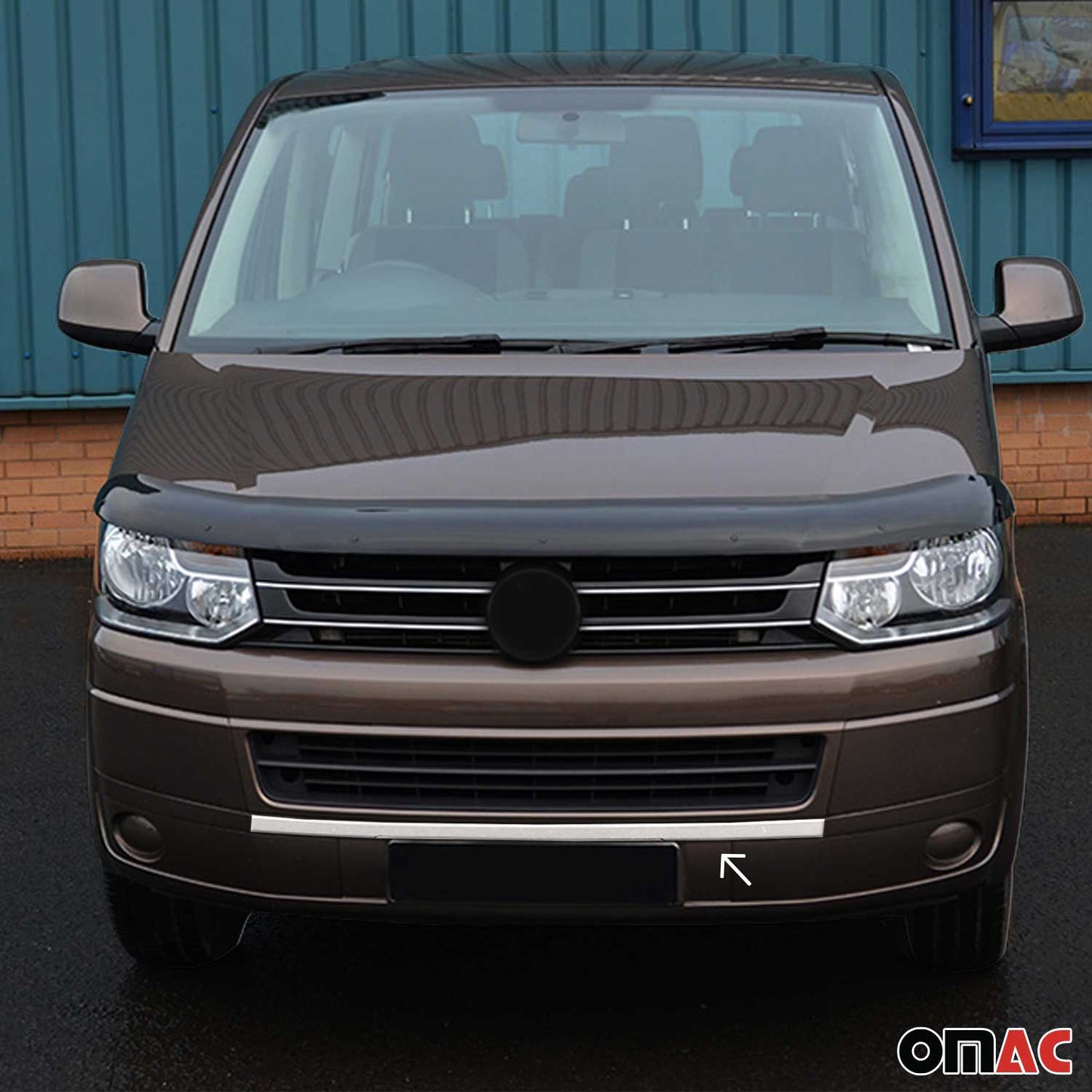 Kühlergrill Leisten Grillleisten für VW Transporter T5 2003-2015 Chrom Silber