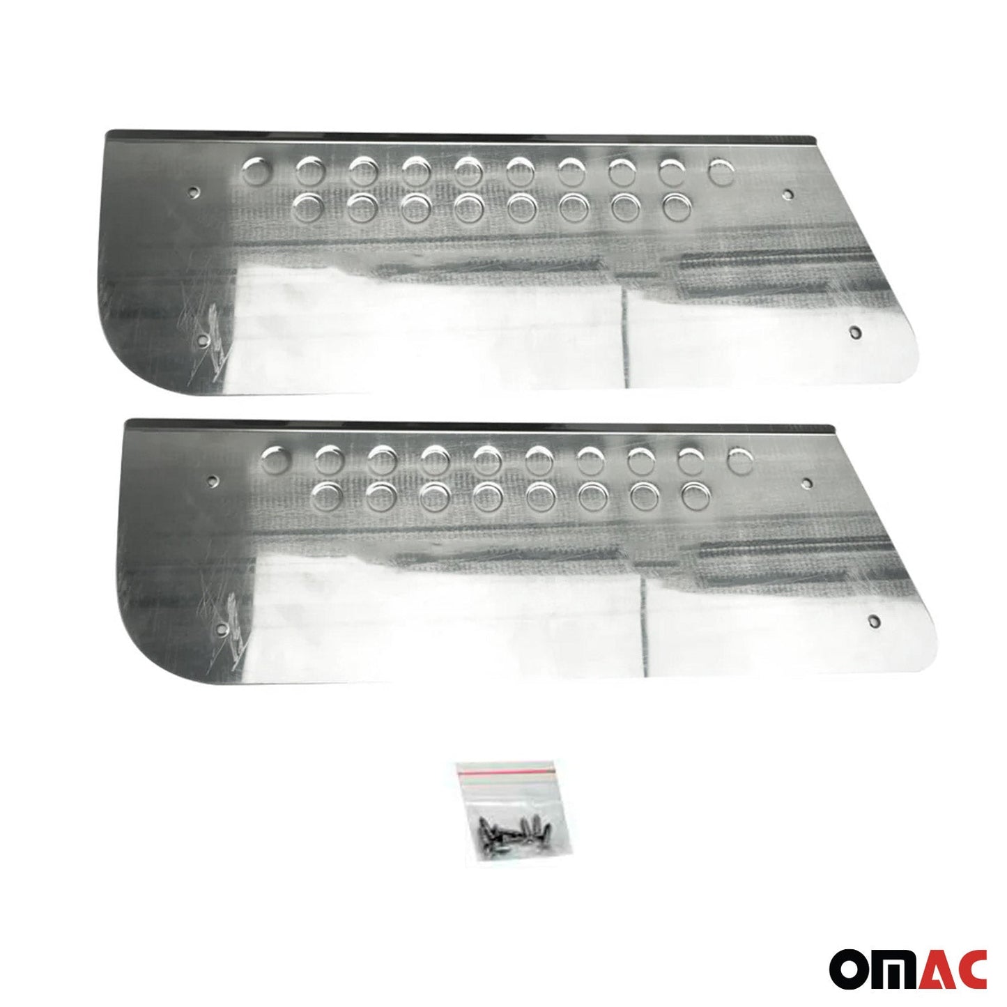Ornamente cromate prag ușă pentru VW Crafter 2006-2017, argintii, set 2 piese