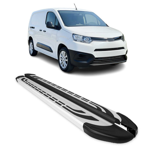 Trittbretter Seitenschweller für Toyota Proace City 2019-2025 Van L2 Silber 2tlg