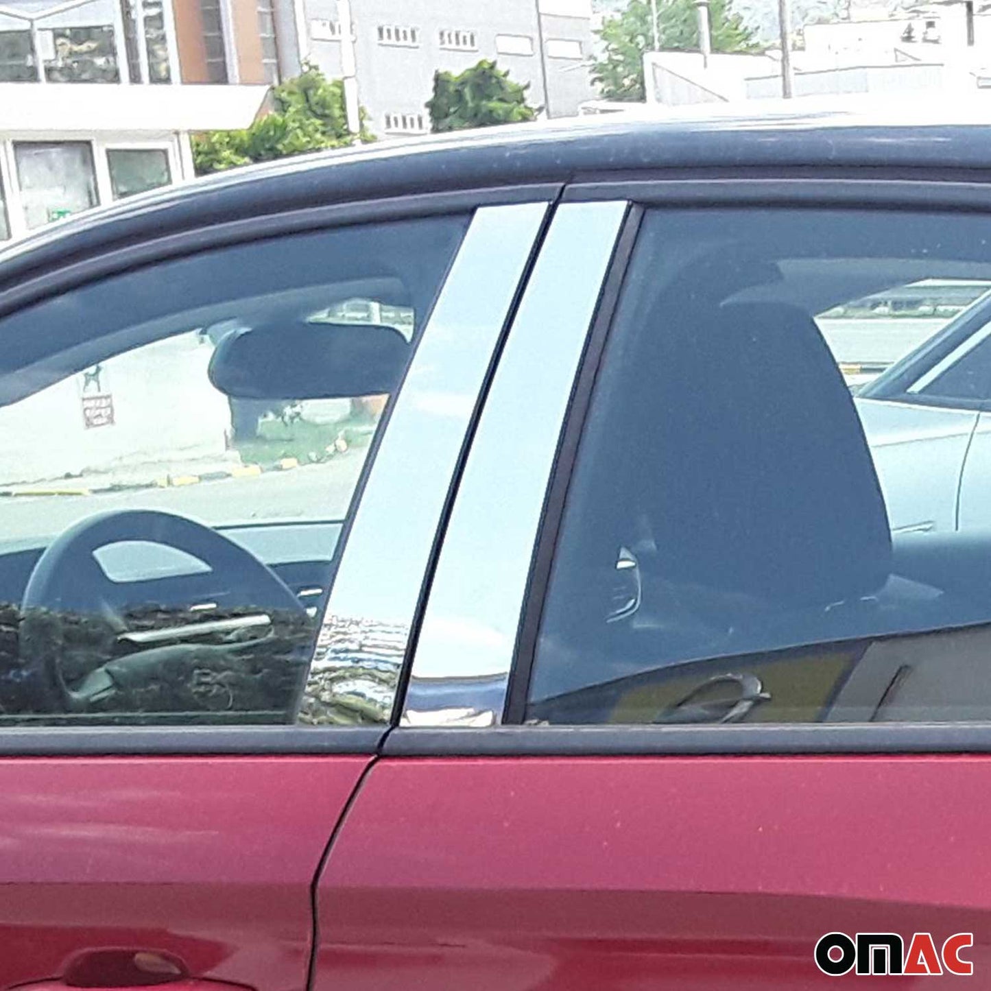 B-Säule Türsäulen Verkleidung für Opel Corsa F 2019-2025 Edelstahl Silber 6tlg