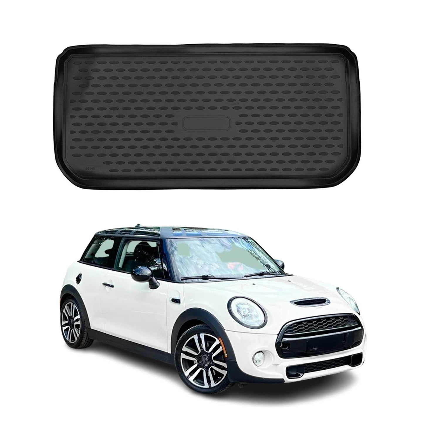 Kofferraummatte Kofferraumwanne für Mini Cooper F56 2013-2021 Gummi TPE Schwarz