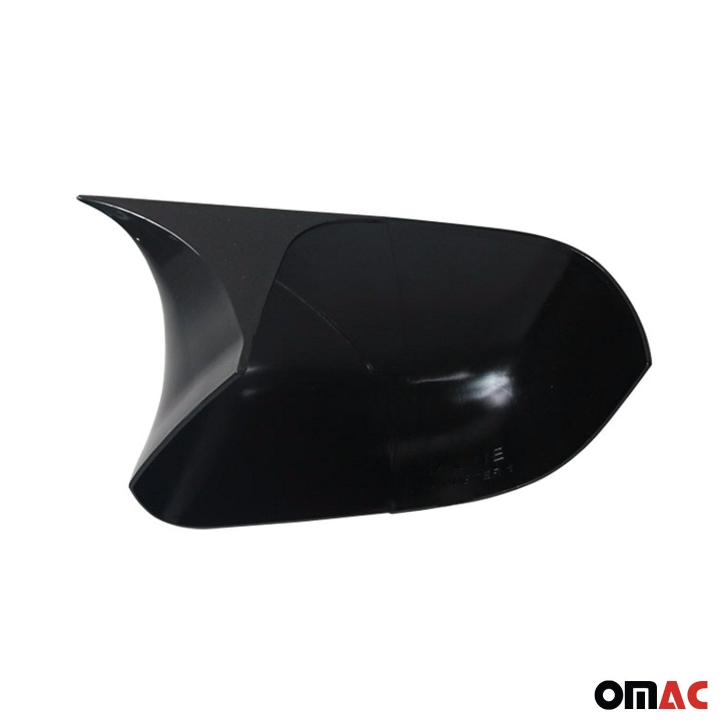 Spiegelkappen Spiegelabdeckung für Dacia Dokker 2012-2021 ABS Schwarz Glanz 2tlg