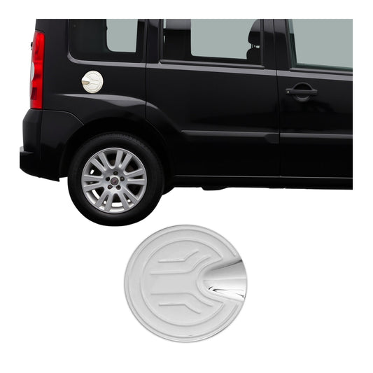 Tankdeckel Blenden Tankverschluss für Fiat Doblo 2000-2010 Edelstahl Chrom