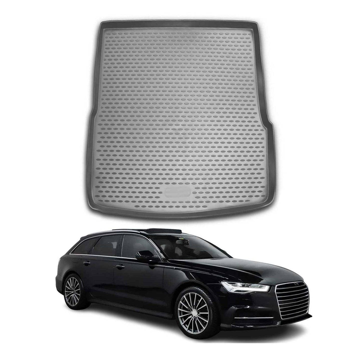 Covoraș portbagaj/tapițerie portbagaj pentru Audi A6 C7 Avant Allroad 2011-2018 Gri