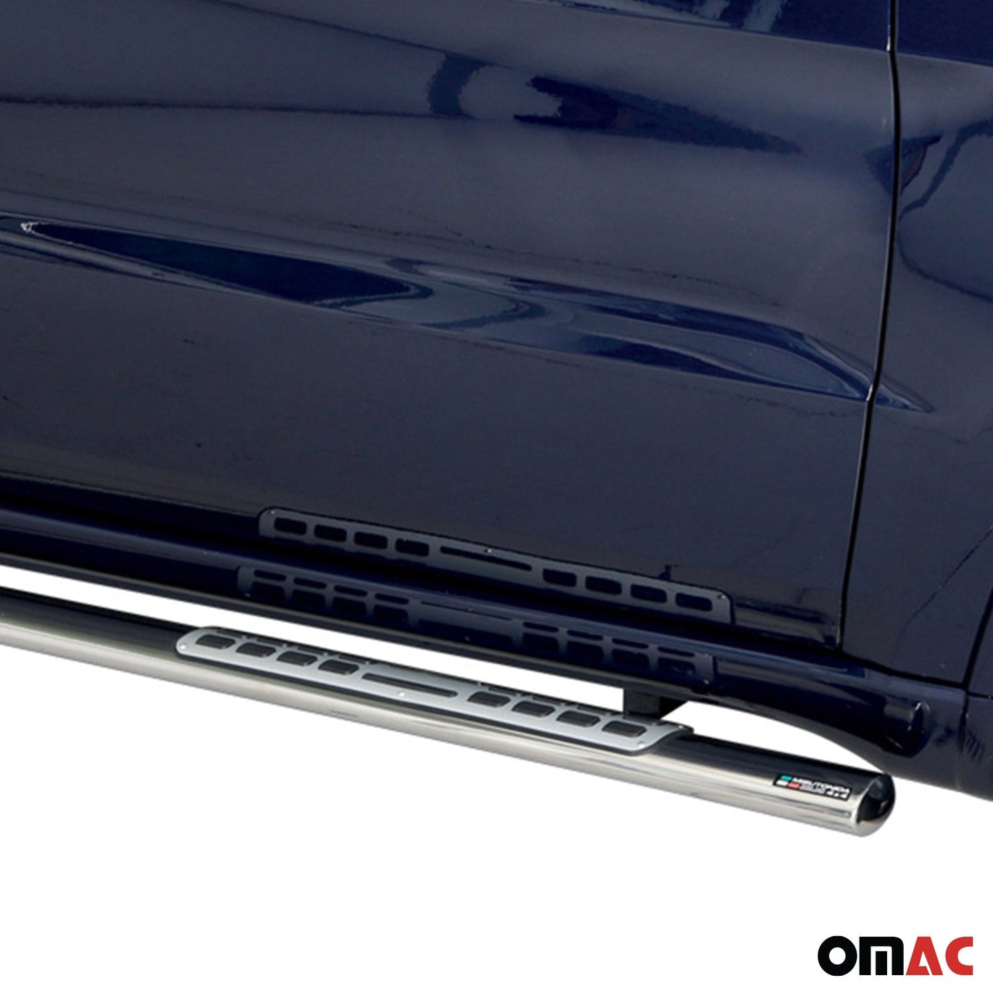 Stahl Seitenschweller Schwellerrohre für Jeep Grand Cherokee 2015-2021 Silber