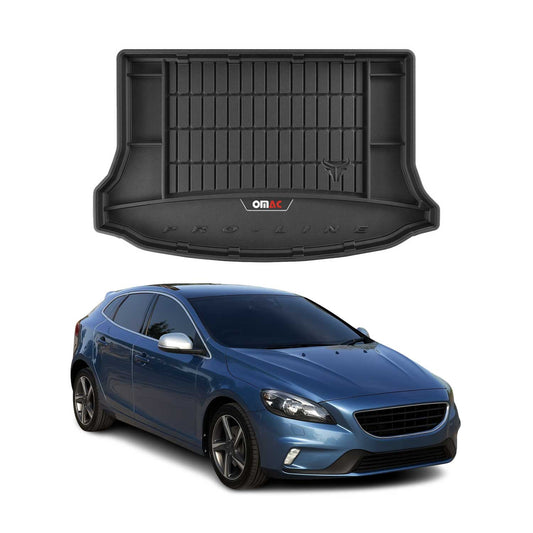 OMAC Gummi Kofferraumwanne für Volvo V40 2012-2019 TPE Laderaumwanne Schwarz