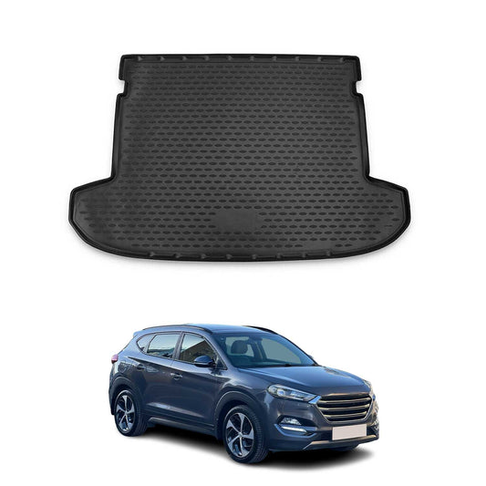Covoraș portbagaj/tapițerie portbagaj pentru Hyundai Tucson 2015-2020, cauciuc TPE, negru