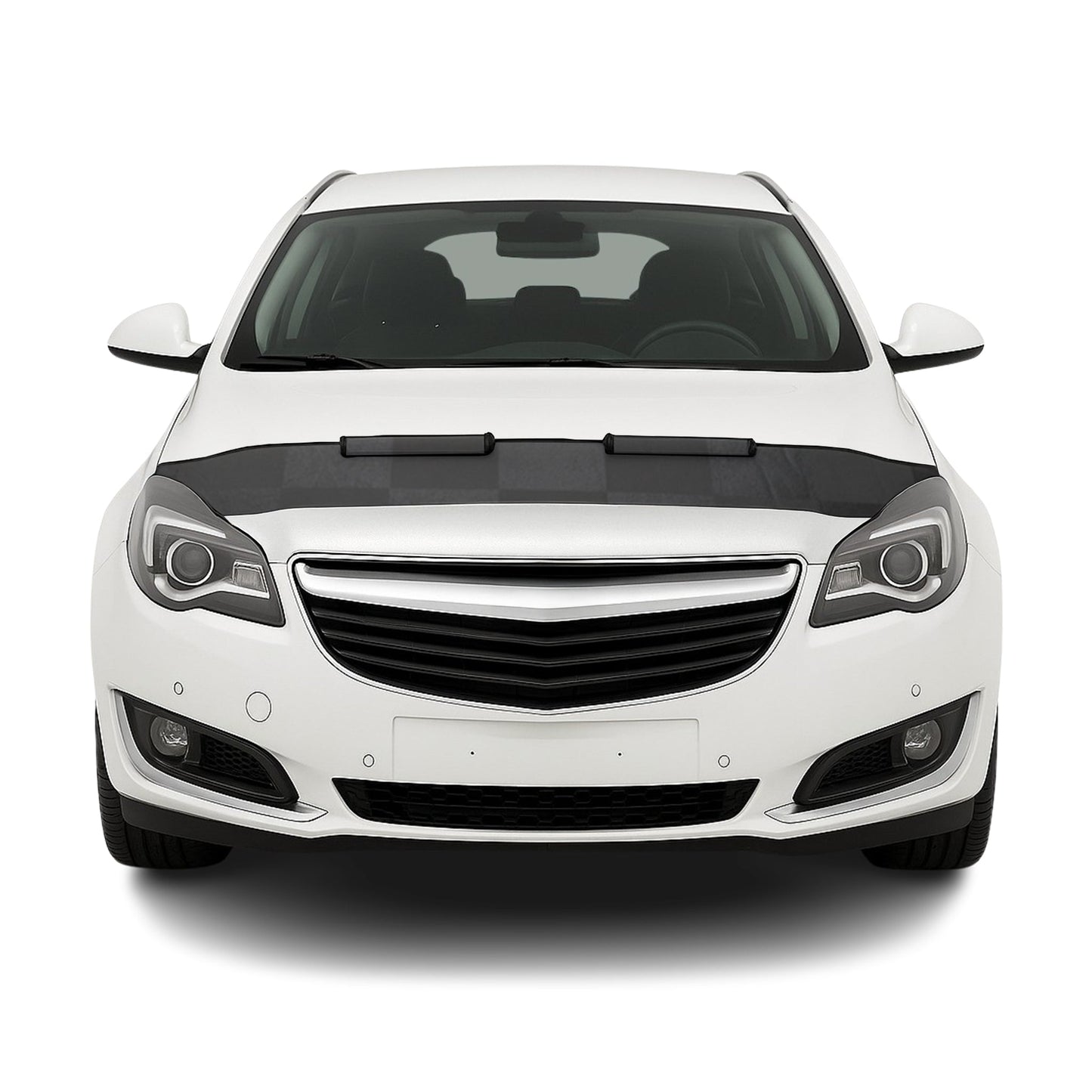 Haubenbra Steinschlagschutz Bonnet Bra für Opel Insignia 2008-2013 Kariert Halb