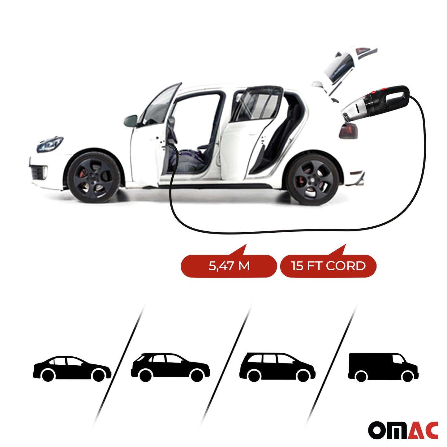 Auto Handstaubsauger Staubsauger Autostaubsauger Nass & Trocken 12V Hepa Filter