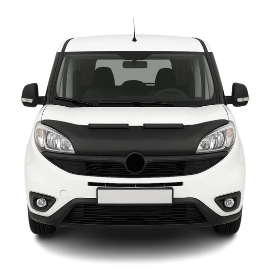 Haubenbra Steinschlagschutz Bonnet Bra für Fiat Doblo 2015-2024 Schwarz Halb