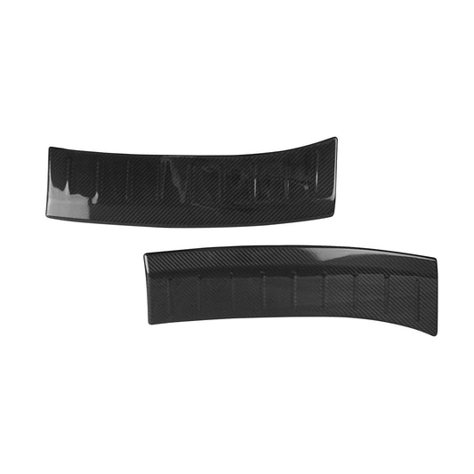 Protecție prag/bară de protecție pentru Renault Megane 2016-2019, fibră de carbon, set 2 piese