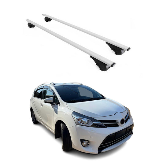 Dachträger Grundtäger für Toyota Verso 2009-2018 75kg Metall Silber 2 tlg