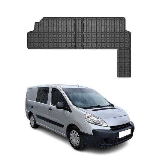 OMAC Gummi Fußmatten für Peugeot Expert 2006-2016 2.Sitzreihe TPE Schwarz 2x