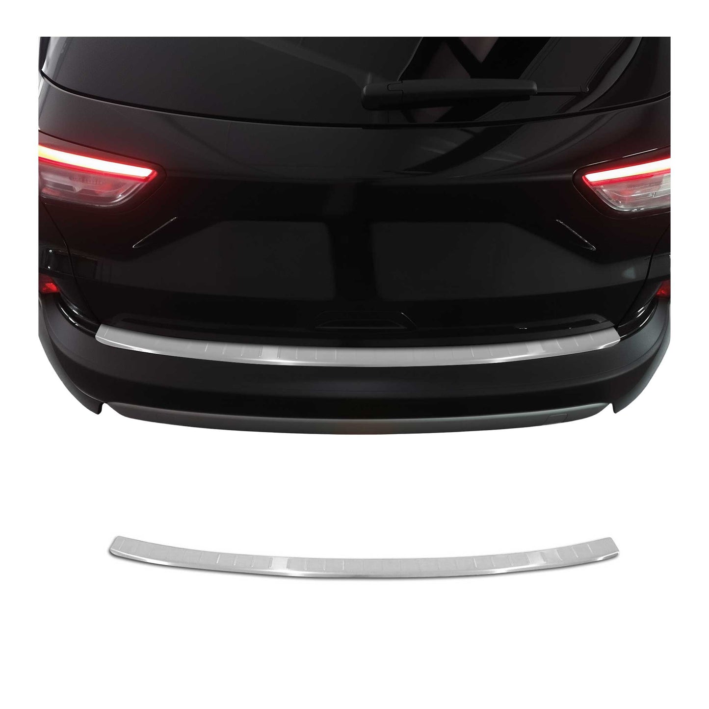 Ladekantenschutz Stoßstangenschutz für Ford Kuga 3 2019-2025 Edelstahl Gebürstet