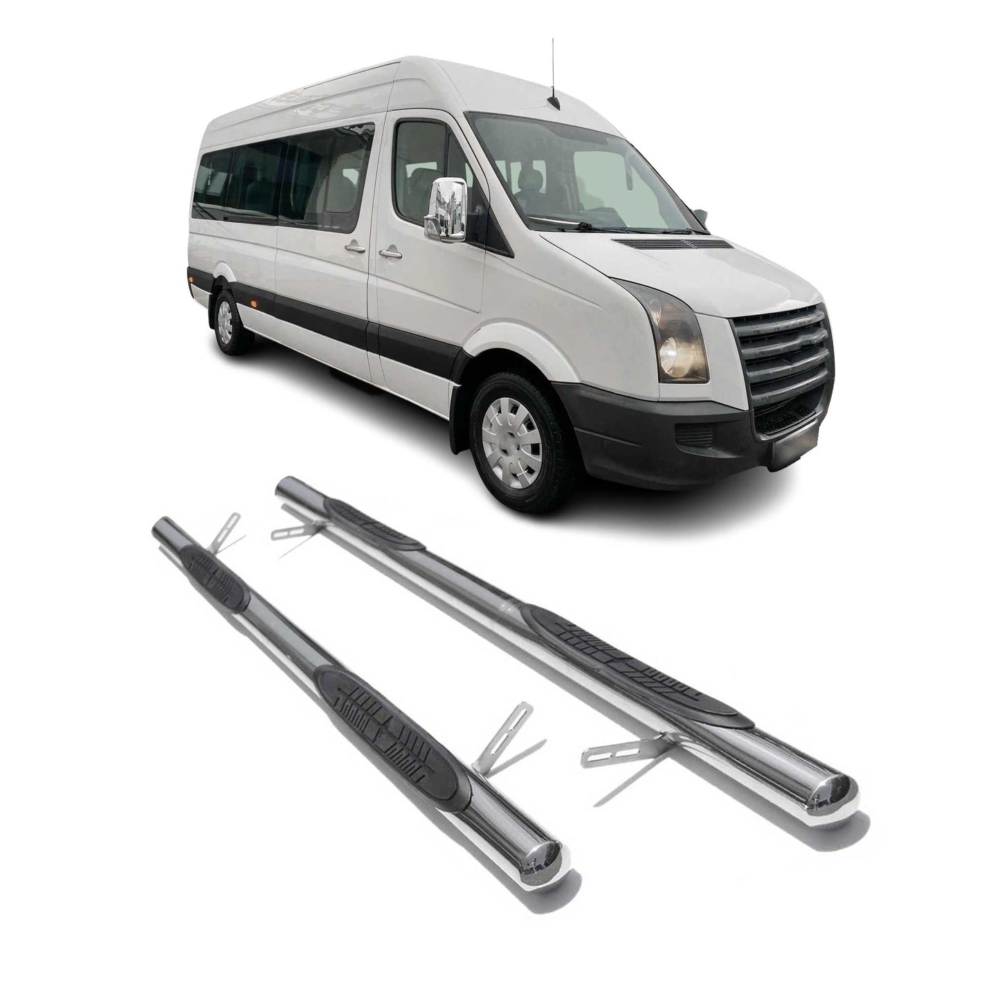 Praguri/praguri laterale din oțel pentru VW Crafter 2006-2016 L3/L4 ampatament lung