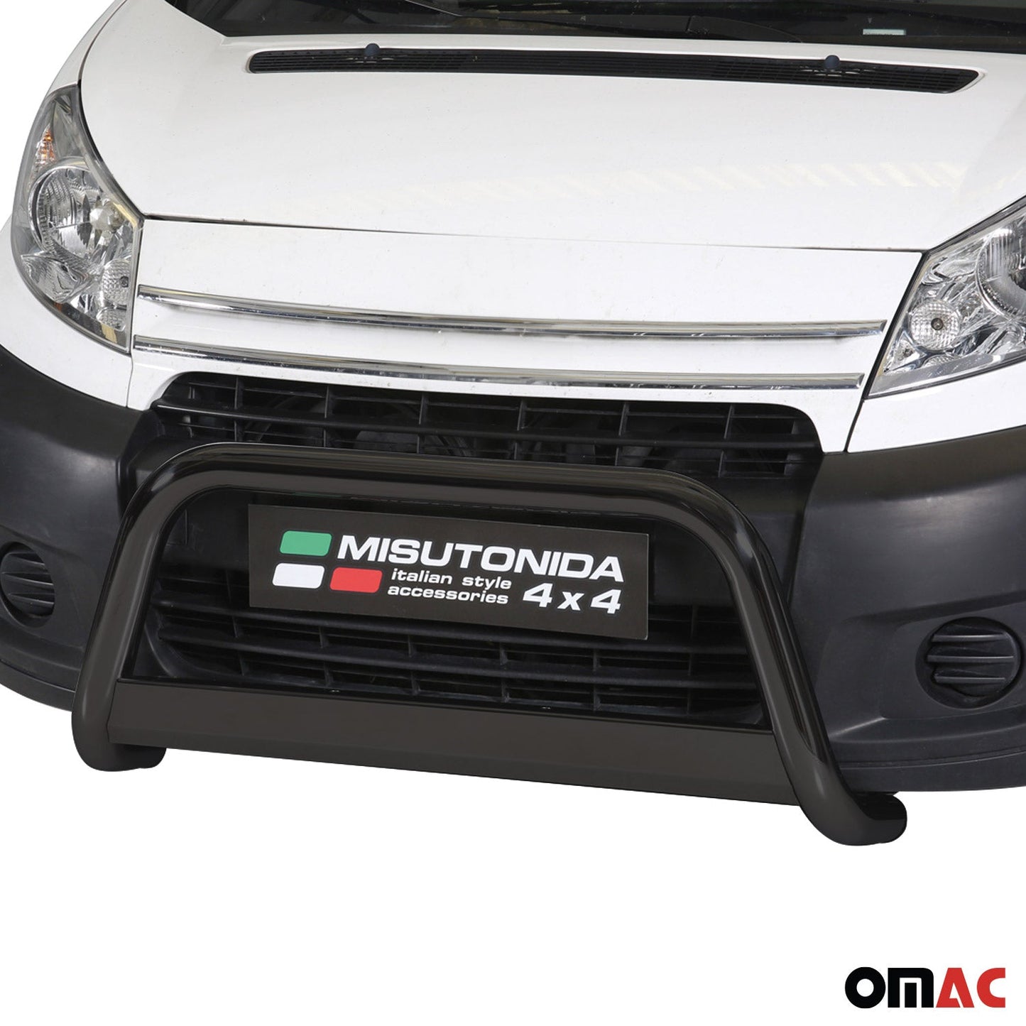 Bară de protecție/buton față pentru Citroen Jumper 2006-2013, ø63mm, oțel, negru