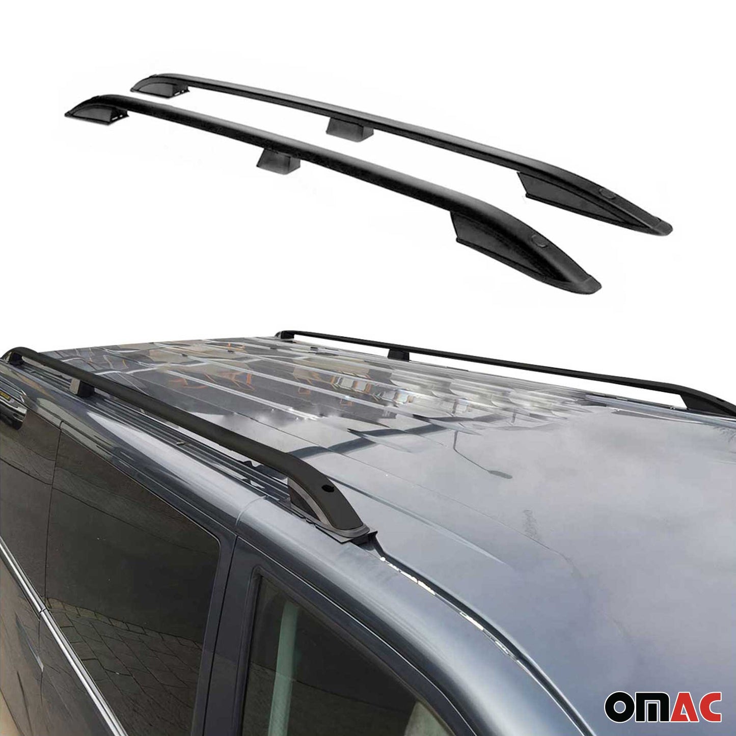 2016-2019 Peugeot 3008 Dachreling Dachträger Schwarz Aluminium 2 tlg