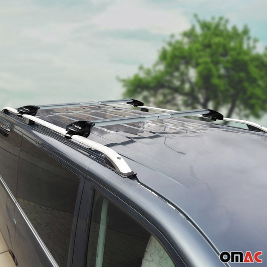 Dachreling + Dachträger Satz für VW Tiguan 2007-2016 Aluminium Grau 4 tlg