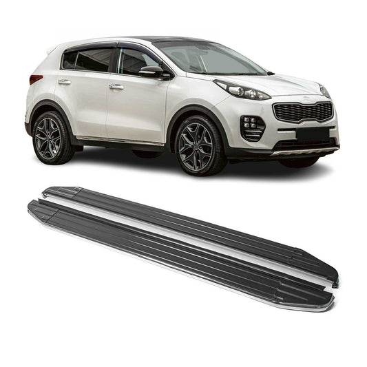 Trittbretter Seitenschweller für Kia Sportage 2016-2024 ABE Alu