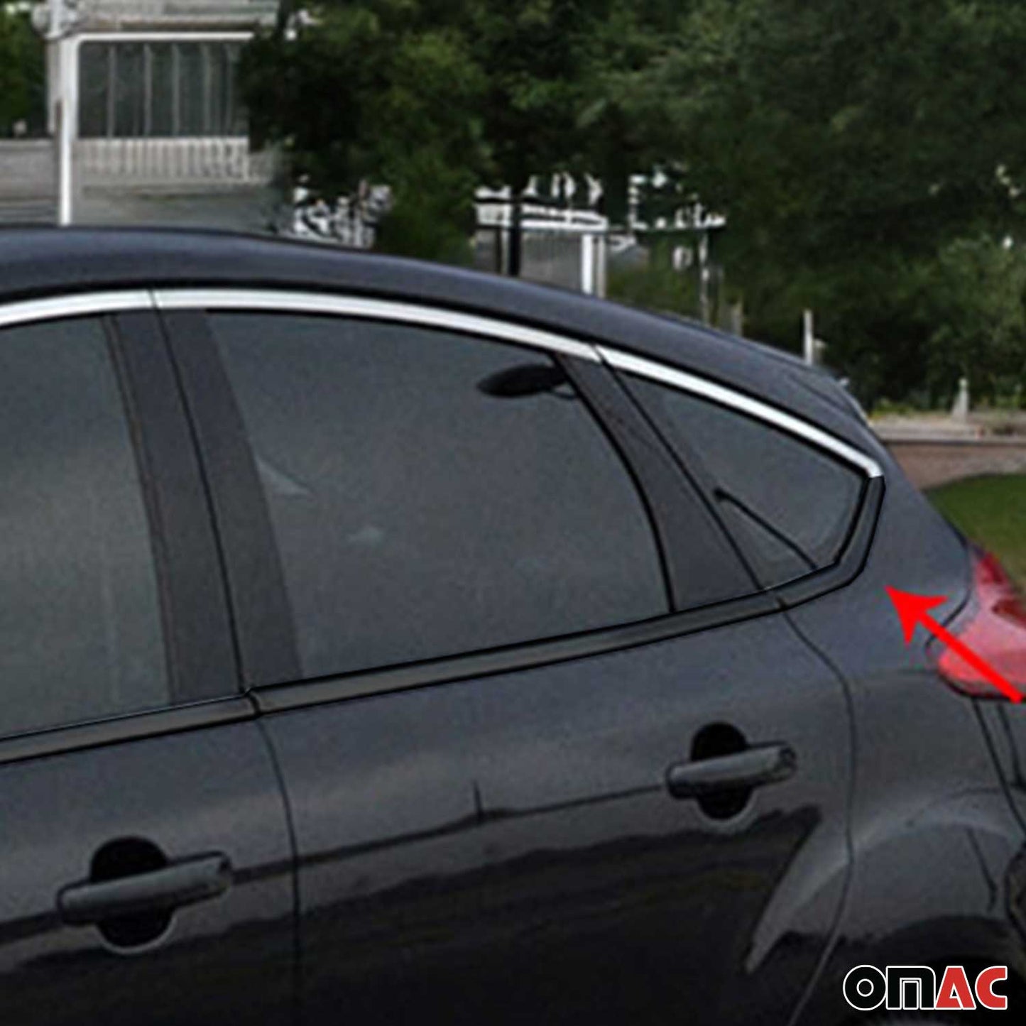 Fensterleisten Zierleisten für Ford Focus 2010-2018 obere Edelstahl Chrom 8tlg