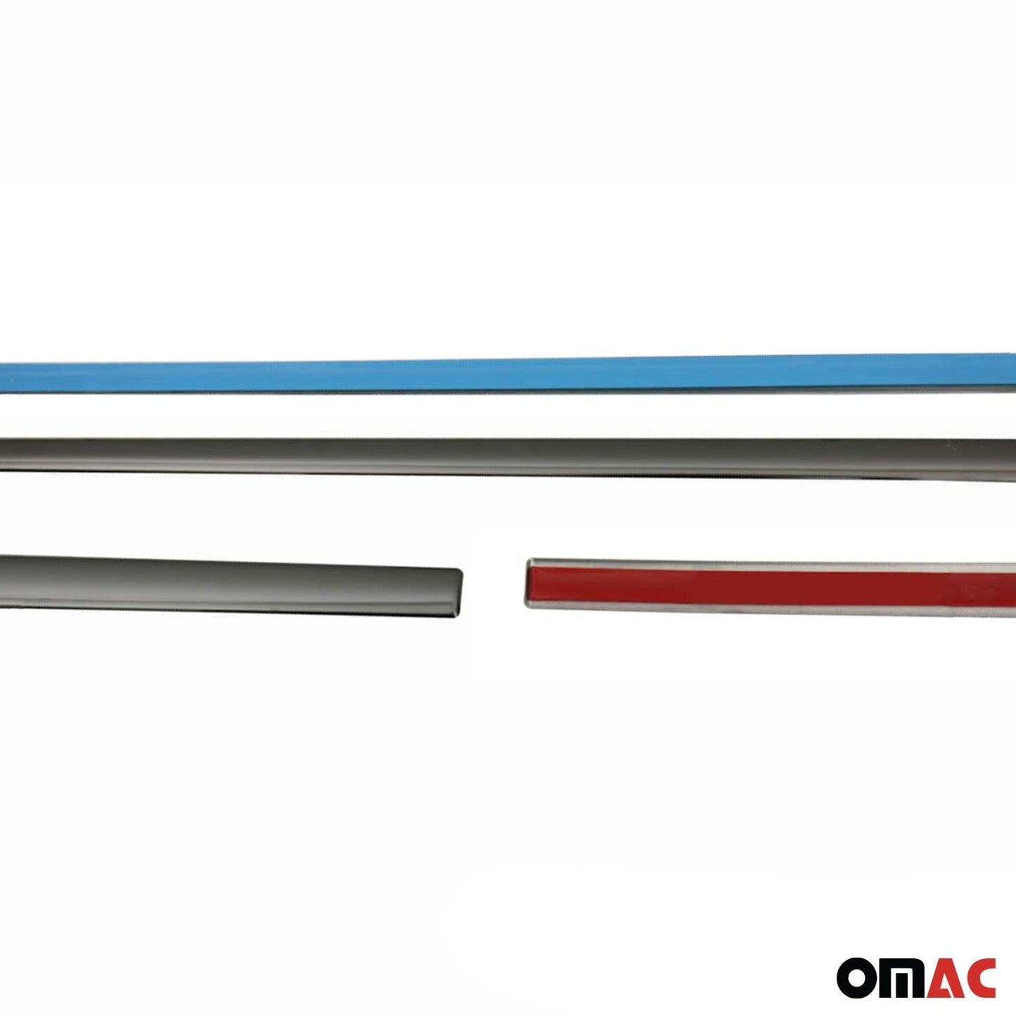 Seitentürleiste Türschutzleiste für BMW X4 F26 2014-2018 Chrom Stahl Dunkel 4x